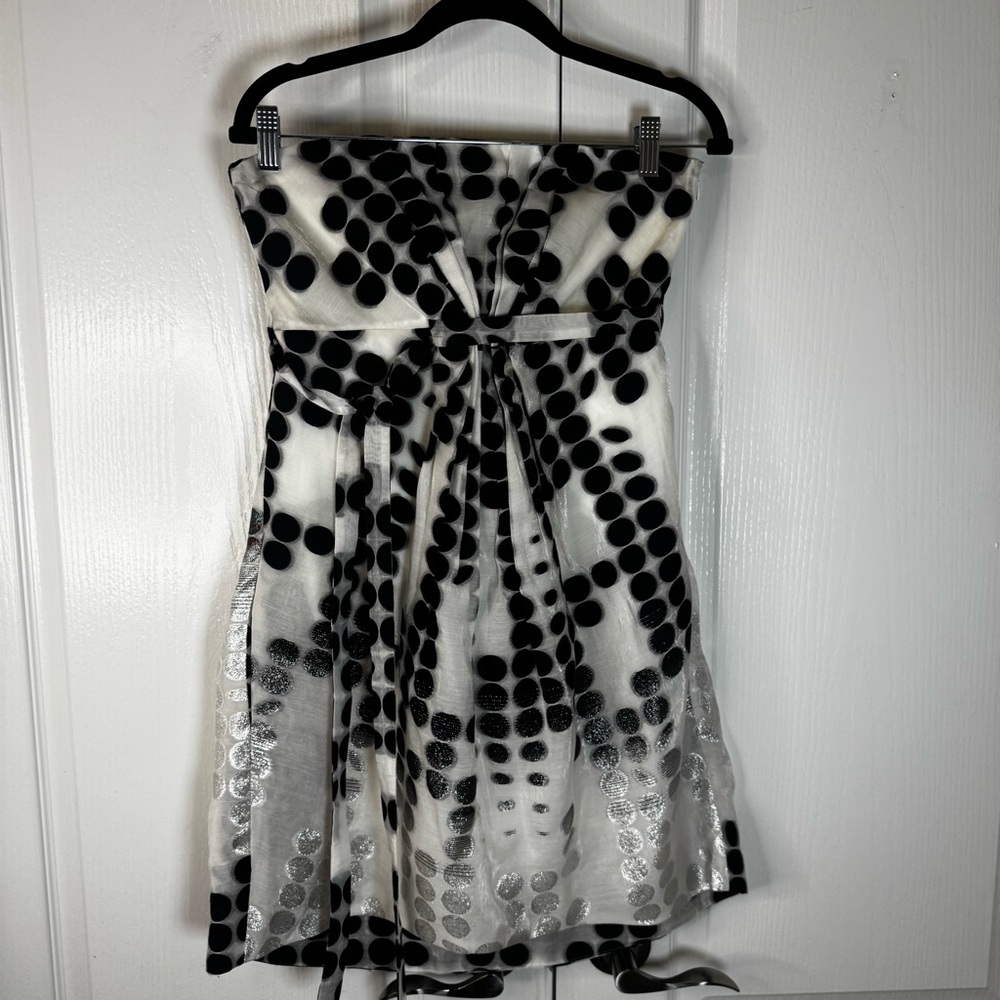 Diane Von Furstenberg Antonella Degrade Strapless Polka Dot Dress Size 8 - Picture 2 of 7